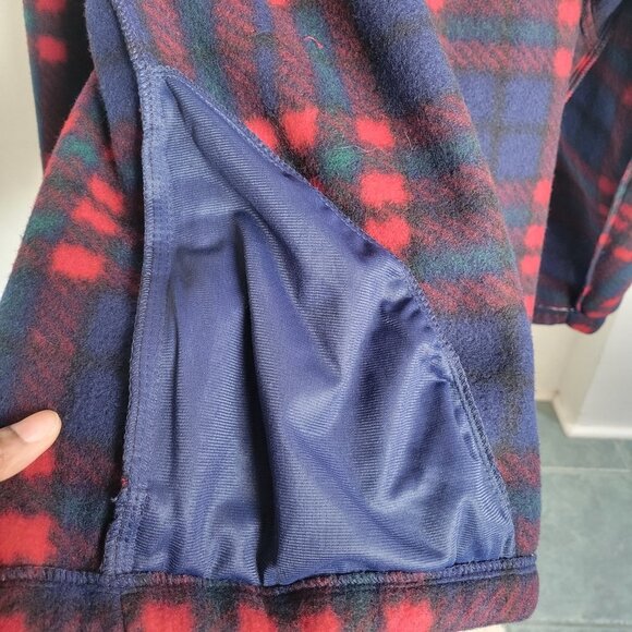 Eddie Bauer Men’s EBTEK 1/4 Zip-up Plaid Warm Fleece Pullover (Size: Large) - Picture 9 of 14